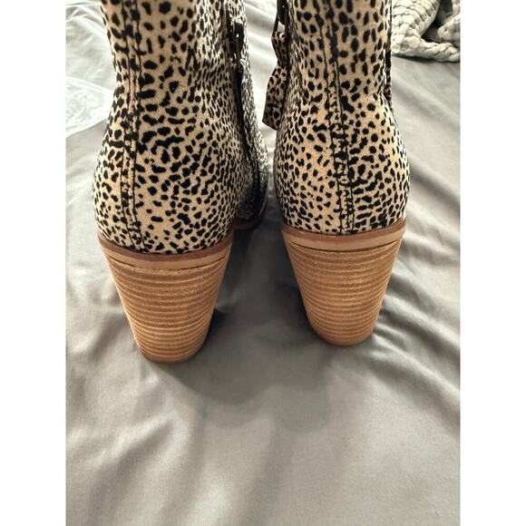 NEW‎ Mia Ankle Boots Tracee Leopard Animal Print Booties Western Size 6 WIDE - Picture 6 of 6